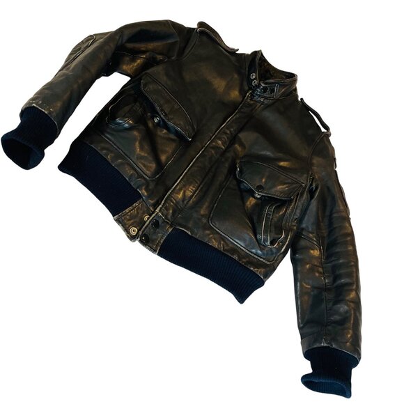 Hein Gericke Daytona 50th Bike Week Vintage Leather Bomber Jacket Quilted M 38 - Picture 12 of 16